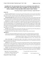 Nghiên cứu tác dụng bảo vệ gan của Saponin toàn phần từ sâm Việt Nam trồng trên thực nghiệm gây tổn thương gan bằng carbon tetrachlorid trên chuột nhắt trắng