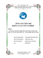 Luận văn tốt nghiệp: Xây dựng chương trình kế toán tiền lương cho công ty tuyển than Hòn Gai - Vinacomin, Quảng Ninh