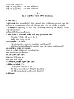 Giáo án Tin học lớp 7 – Bài 1: Chương trình bảng tính (Tiếp theo)