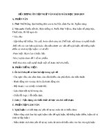 Đề cương ôn tập học kì 2 môn Ngữ văn 8 năm 2018-2019 - Trường THCS Thanh Quan