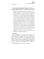 Views of the Vietnamese Communist party on religion through the 12th Congress’ documents