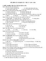 Đề cương ôn tập học kì 1 môn Vật lí 7 năm 2019-2020 - Trường THCS Chánh Phú Hòa