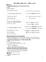 Đề cương ôn tập học kì 1 môn Tiếng Anh 6 năm 2019-2020 - Trường THCS Chánh Phú Hòa