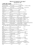 Đề cương ôn tập học kì 1 môn Hóa học 9 năm 2018-2019 - Trường THCS Võ Trứ