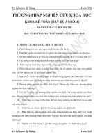 đề cương ôn thi môn phương pháp nghiên cứu khoa học mới nhất 2020 