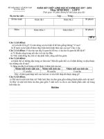 đề thi sinh học hk2 lớp 9 năm 2017 2018   đề 6 thanh hóa 