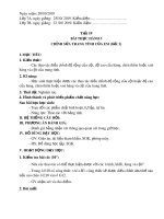 Giáo án Tin học lớp 7 - Bài thực hành 5: Chỉnh sửa trang tính của em (Tiết 1)