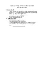 Đề cương ôn tập học kì 2 môn Toán 8 năm 2018-2019 - Trường THCS Ngô Mây