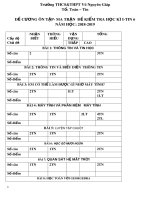 Đề cương ôn tập học kì 1 môn Tin học 6 năm 2018-2019 - Trường THCS&THPT Võ Nguyên Giáp