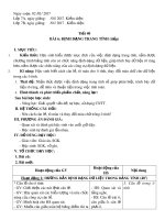 Giáo án Tin học lớp 7 - Bài 6: Định dạng trang tính (Tiếp theo)