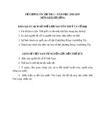 Đề cương ôn tập học kì 1 môn Lịch sử 6 năm 2018-2019 - Trường THCS Lăng Cô