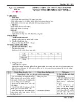 Giáo án Tin học 9 - Chương 1: Mạnh máy tính và mạng Internet (Tiết 2: Từ máy tính đến mạng máy tính)