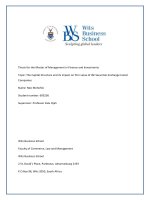 Master of Business Administration: The Capital Structure and its impact on firm value of JSE Securities Exchange Listed  Companies