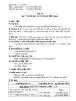 Giáo án Tin học lớp 7 - Bài 7: Trình bày và in trang tính (Tiếp theo)