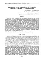 Hiện trạng công nghệ bảo quản sản phẩm trên tàu cá xa bờ các tỉnh phía Nam