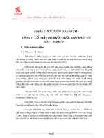 Đề tài: Chiến lược kinh doanh của Công ty Cổ phần bia rượu nước giải khát Sài Gòn - Sabeco