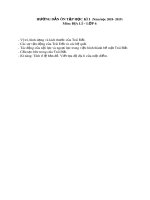 Đề cương ôn tập học kì 1 môn Địa lí 6 năm 2018-2019 - Trường THCS Lăng Cô