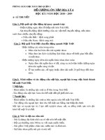 Đề cương ôn tập học kì 1 môn Địa lí 6 năm 2018-2019 - Phòng GD&ĐT Quận 1