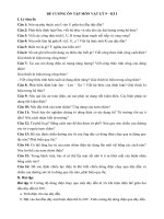 Đề cương ôn tập học kì 1 môn Vật lí 9 năm 2019-2020 - Trường THCS Hòa Nam