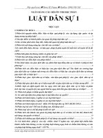 NGÂN HÀNG câu hỏi ôn THI học PHẦN  môn luật dân sự đại học thương mại 