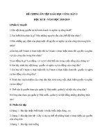 Đề cương ôn tập học kì 2 môn GDCD 9 năm 2018-2019 - Trường THCS Long Toàn