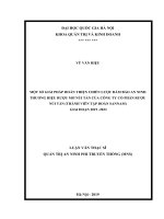 Một số giải pháp hoàn thiện chiến lược đảm bảo an ninh thương hiệu rượu mơ núi tản của công ty cổ phần rượu núi tản (thành viên tập đoàn sannam) giai đoạn 2019 – 20 