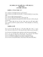 Đề cương ôn tập kiểm tra 1 tiết HK1 môn Sinh học 6 năm 2019-2020 - Trường THCS Hòa Ninh