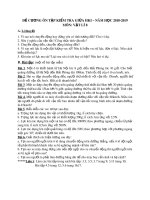 Đề cương ôn tập giữa học kì 1 môn Vật lí 8 năm 2018-2019 - Trường THCS Long Toàn