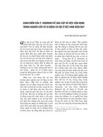 Quan điểm của P.Bourdieu về giai cấp và việc vận dụng trong nghiên cứu về di động xã hội ở Việt Nam hiện nay