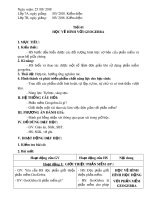 Giáo án Tin học lớp 7 - Tiết 61: Học vẽ hình với Geogebra