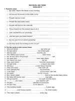 Đề cương ôn tập giữa HK1 môn Tiếng Anh 9 năm 2019-2020 - Trường THCS Long Toàn