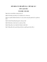 Đề cương ôn tập kiểm tra 1 tiết HK1 môn Lịch sử 6 năm 2019-2020 - Trường THCS Long Toàn