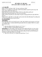 Đề cương ôn tập học kì 2 môn GDCD 8 năm 2018-2019 - Trường THCS Lê Lợi