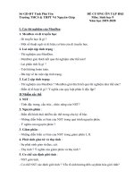 Đề cương ôn tập học kì 1 môn Sinh học 9 năm 2019-2020 - Trường THCS&THPT Võ Nguyên Giáp