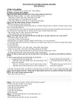 Đề cương ôn tập học kì 1 môn Sinh học 6 năm 2019-2020 - Trường THCS Nguyễn Du