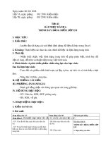 Giáo án Tin học lớp 7 - Bài thực hành 6: Trình bày bảng điểm lớp em