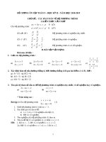 Đề cương ôn tập học kì 2 môn Toán 9 năm 2018-2019 - Trường THCS&THPT Võ Nguyên Giáp