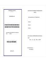 Tóm tắt Luận án tiến sĩ Kế toán: Kế toán chi phí theo mức độ hoạt động trong các doanh nghiệp sản xuất thức ăn chăn nuôi nội địa