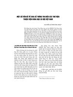 Một số vấn đề về chia sẻ thông tin giữa các thư viện thuộc Viện Khoa học xã hội Việt Nam