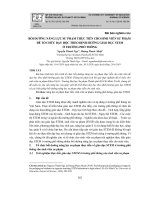 Bồi dưỡng năng lực sư phạm thực tiễn cho sinh viên sư phạm để tổ chức dạy học theo định hướng giáo dục STEM ở trường phổ thông