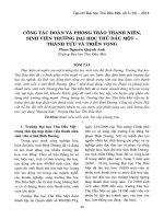 Công tác Đoàn và phong trào thanh niên, sinh viên trường Đại học Thủ Dầu Một - Thành tựu và triển vọng