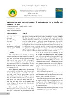 Vận dụng cặp phạm trù nguyên nhân – kết quả phân tích vấn đề ô nhiễm môi trường Việt Nam