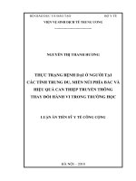 Luận án tiến sĩ Y tế công cộng: Thực trạng bệnh Dại ở người tại các tỉnh trung du, miền Núi phía Bắc và hiệu quả can thiệp truyền thông thay đổi hành vi trong trường học