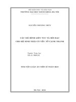 Tóm tắt Luận án tiến sĩ Toán học: Các mô hình liên tục và rời rạc cho hệ sinh thái có yếu tố cạnh tranh
