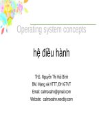 Bài giảng Hệ điều hành: Chương 0 - ThS. Nguyễn Thị Hải Bình