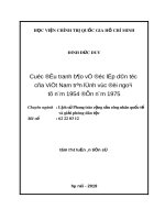 Tóm tắt Luận án tiến sĩ Lịch sử: Cuộc đấu tranh bảo vệ độc lập dân tộc của Việt Nam trên lĩnh vực đối ngoại từ năm 1954 đến năm 1975