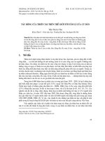 Tác động của thiên tai trên thế giới tới tâm lí của cư dân