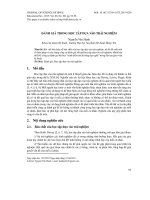 Đánh giá trong học tập dựa vào trải nghiệm