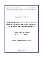 Tóm tắt Luận án tiến sĩ Y học: Nghiên cứu đặc điểm lâm sàng, cận lâm sàng và tổn thương động mạch vành ở bệnh nhân có bệnh gan nhiễm mỡ không do rượu