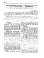 Thay đổi triết lý giáo dục - nâng cao chất lượng giảng dạy các môn lý luận chính trị